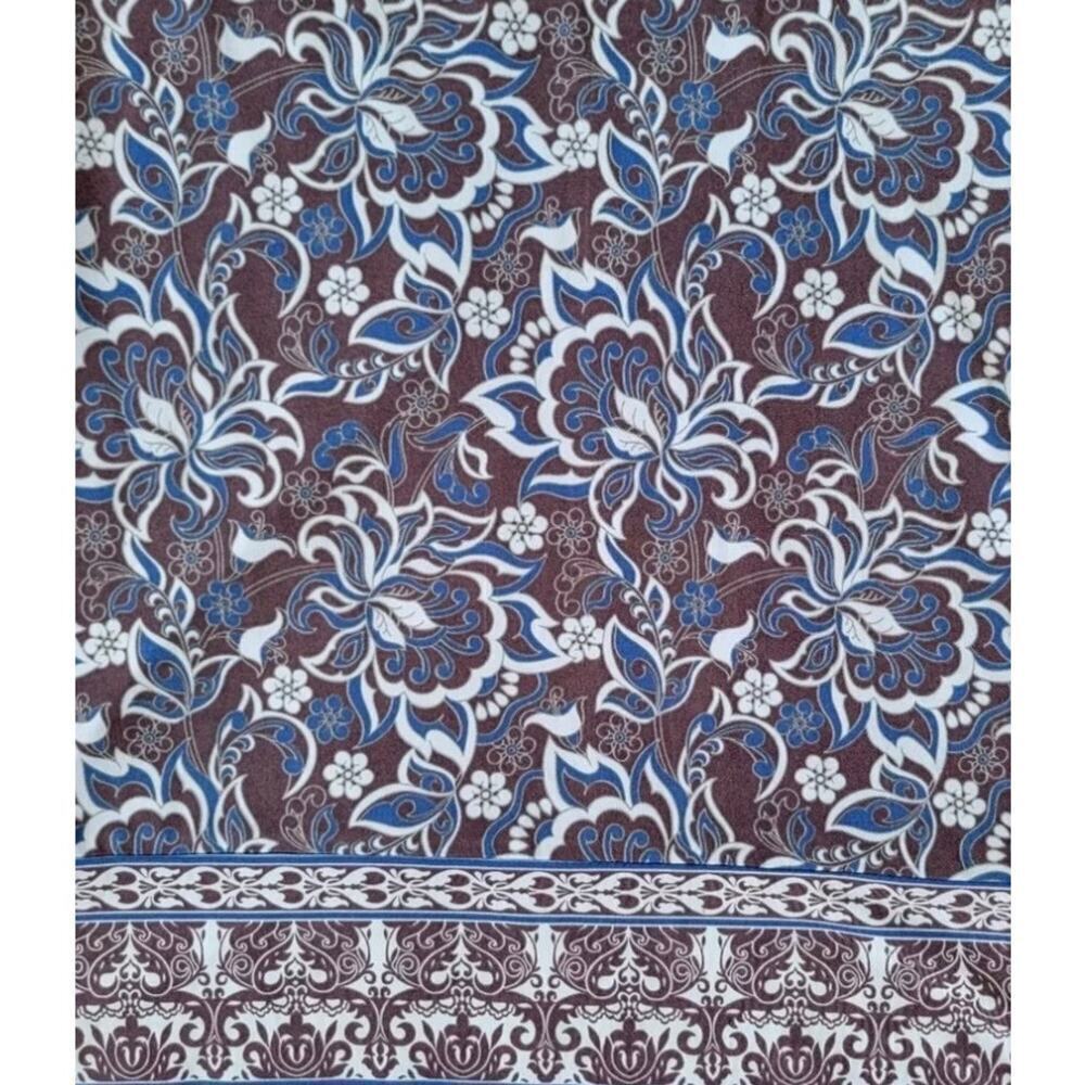 41 Hawthorne Blue and Purple Paisley Dress - Picture 3 of 3